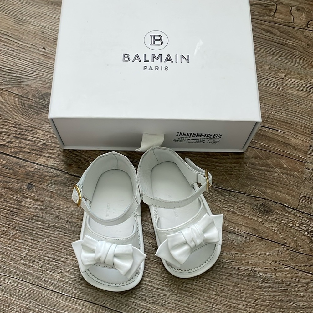 Balmain Kids White Sandals